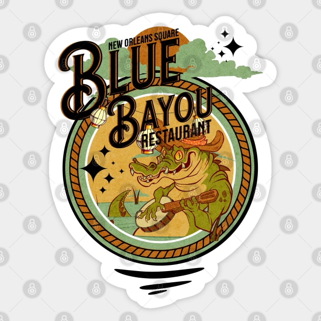 Blue Bayou Restaurant New Orleans Square Bar Lounge California Sticker by Joaddo